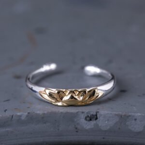 925 Sterling Silver Lotus Flower New Beginning Ring